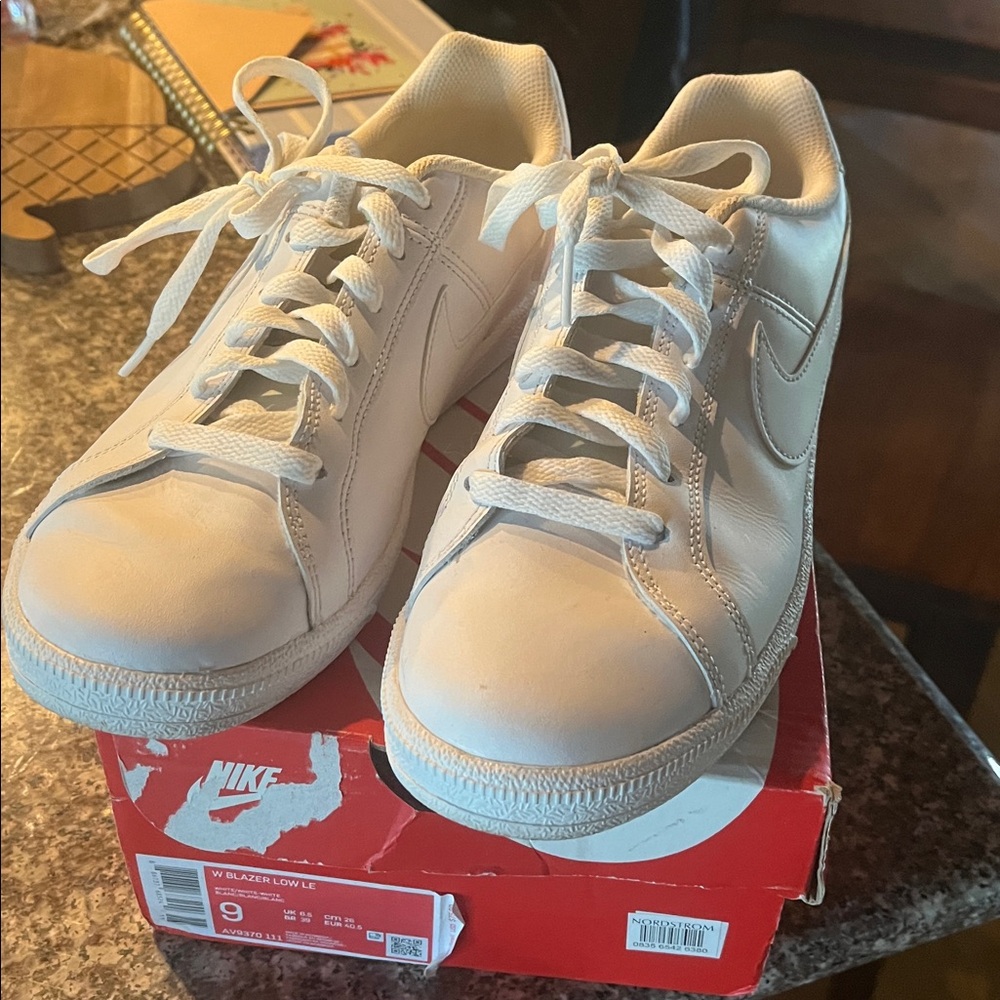 Nike White Low-Top Sneakers